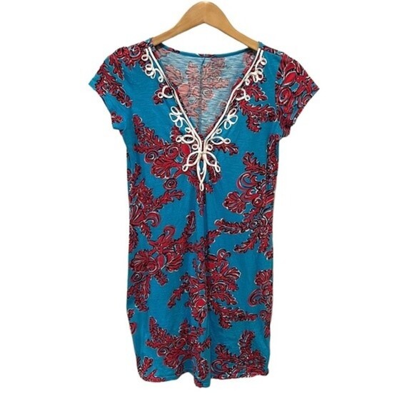 Lilly Pulitzer Dresses & Skirts - Lilly Pulitzer Brewster Rode Island reef searlean t-shirt dress size small